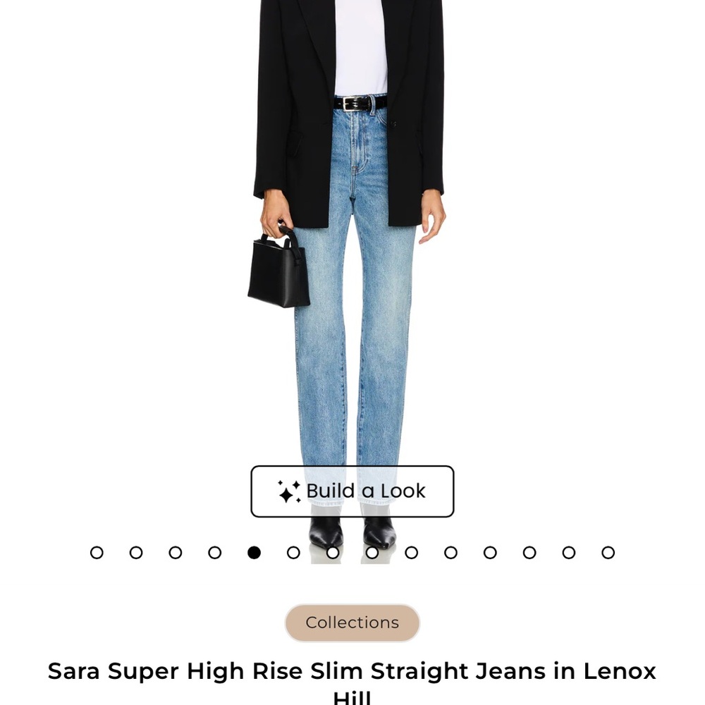 GRLFRND Sara Super High Rise Slim Straight Jeans